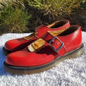 RARE Vintage Red Dr Martens Mary Jane